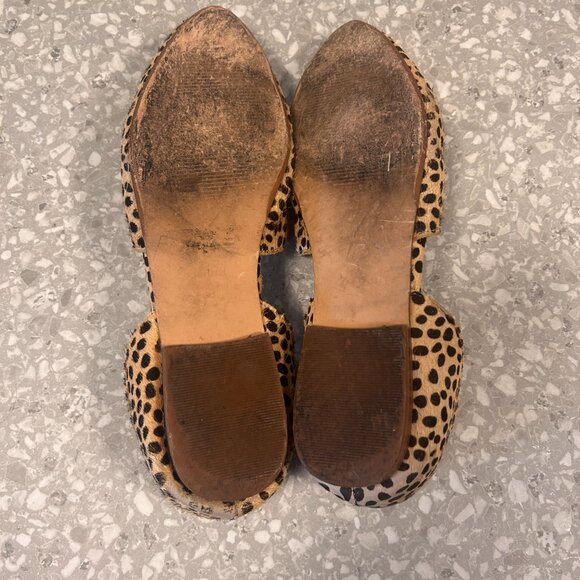Steve Madden Talent L Cheetah Calf Hair d’Orsay Flats, Size 9.5 - Picture 7 of 7